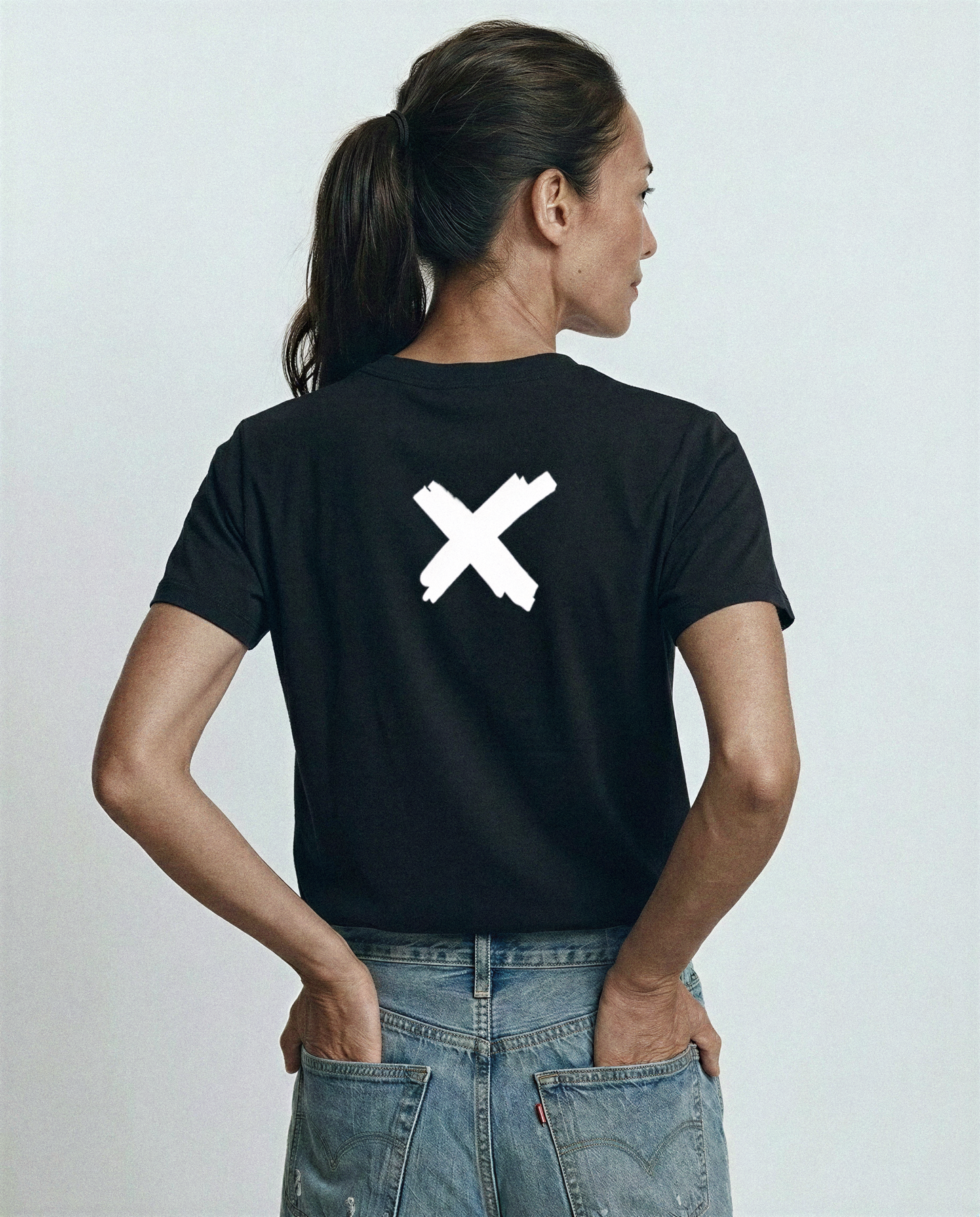 WMNS NDY T-SHIRT | RAW CROSS | BLK