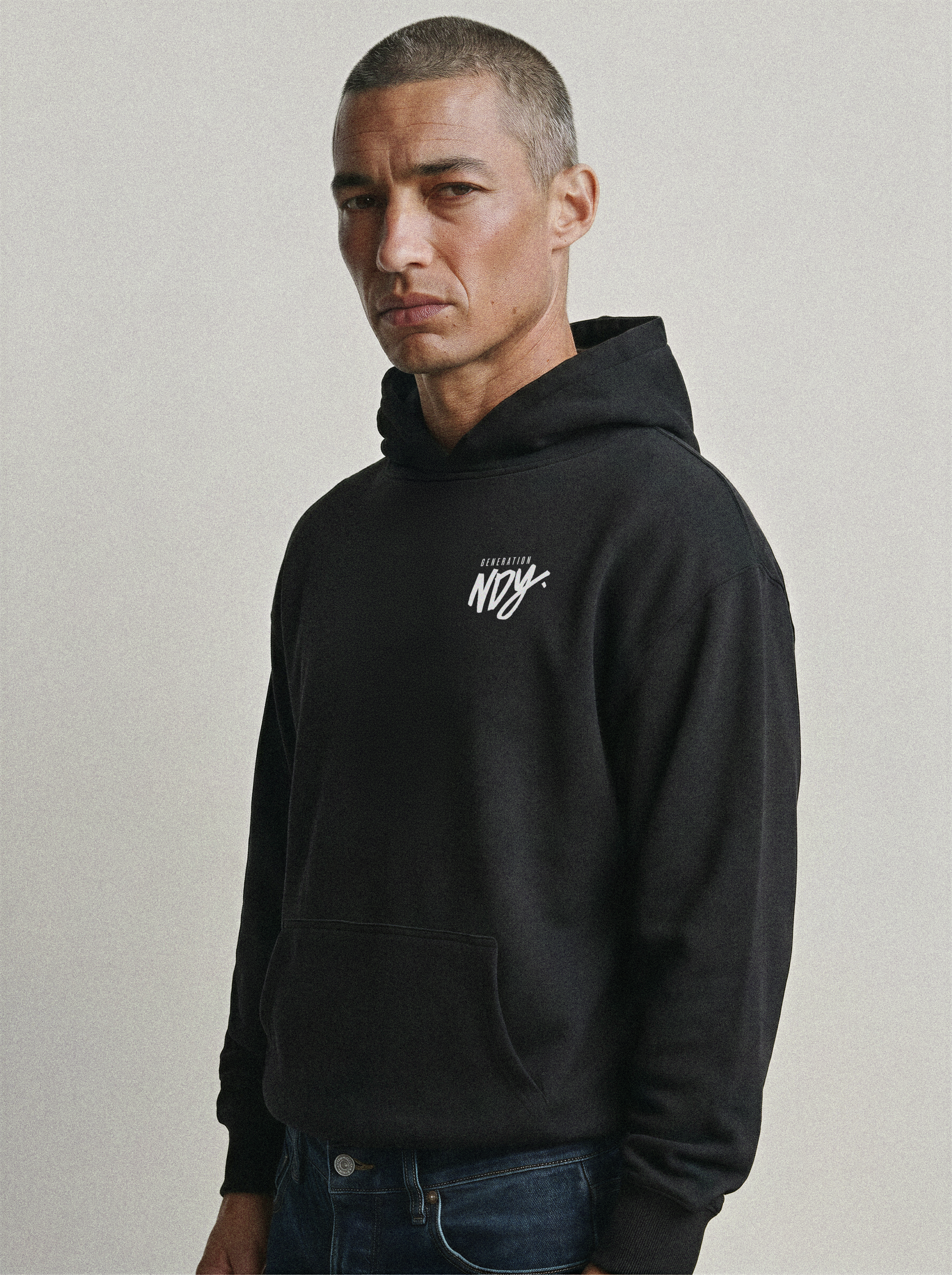 NDY HOODIE | CROSS | BLK