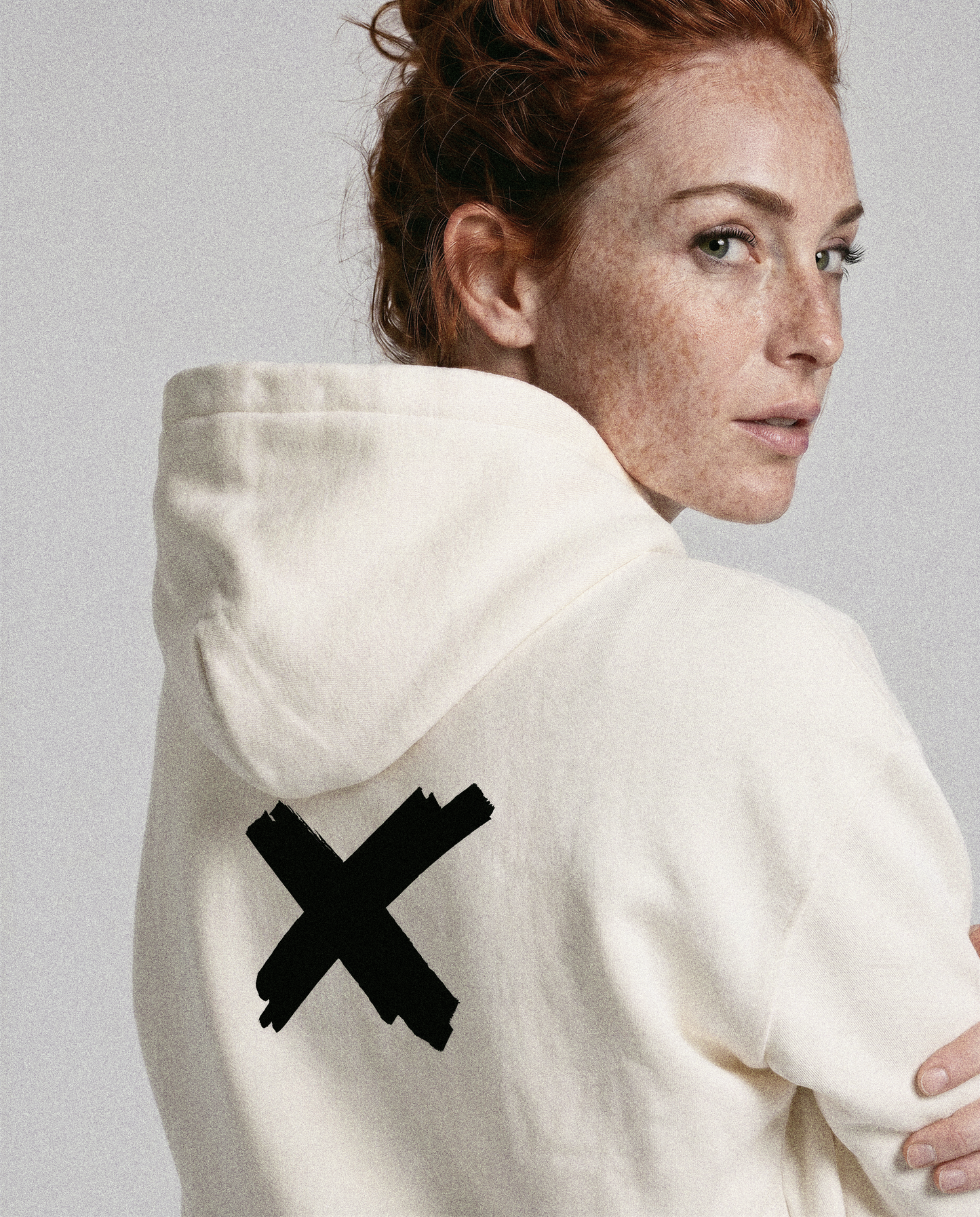 WMNS NDY HOODIE | RAW CROSS | ECRU