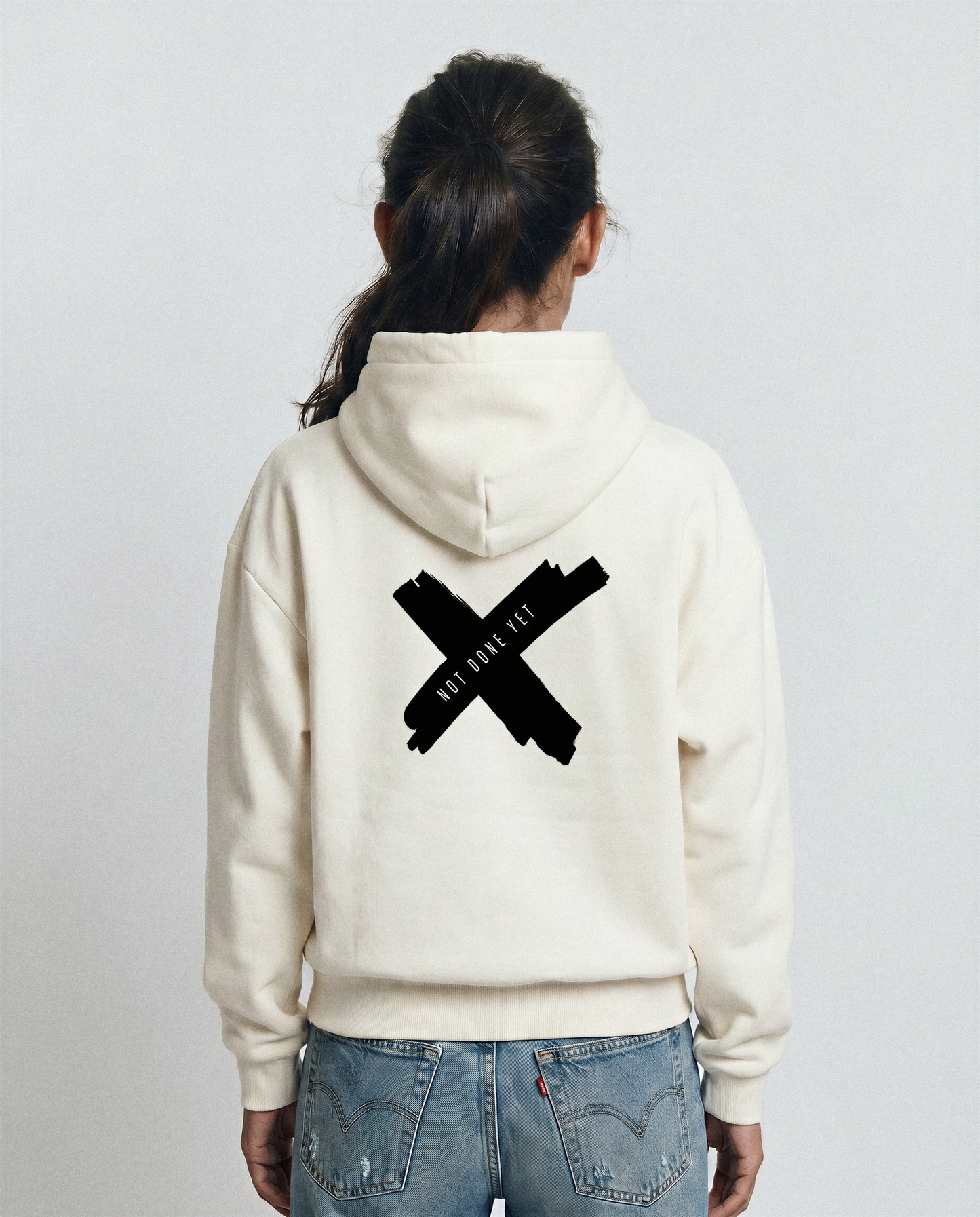 WMNS NDY HOODIE | CROSS | ECRU