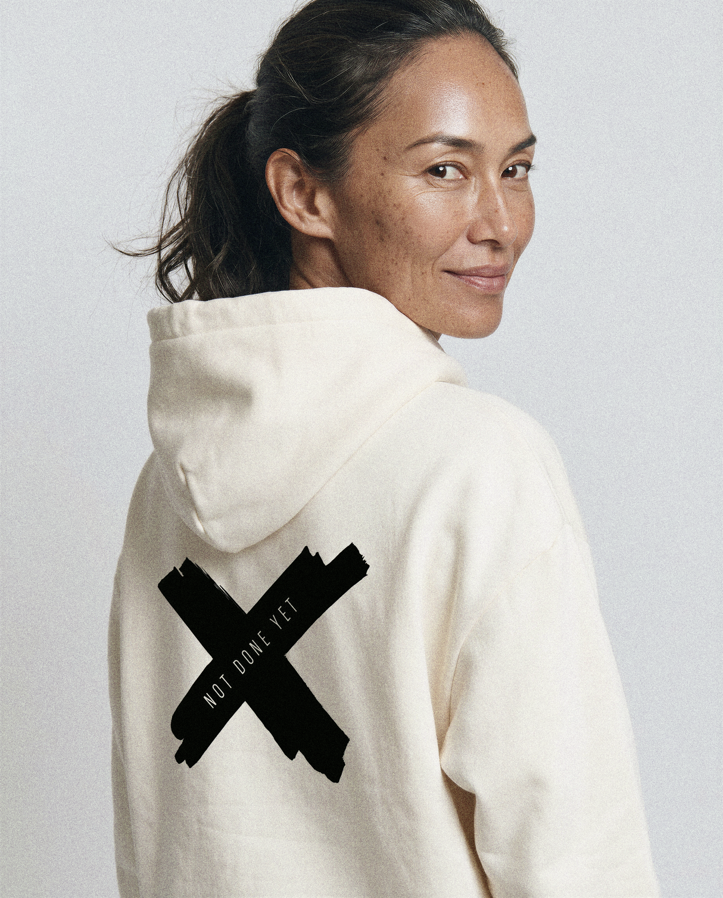WMNS NDY HOODIE | CROSS | ECRU
