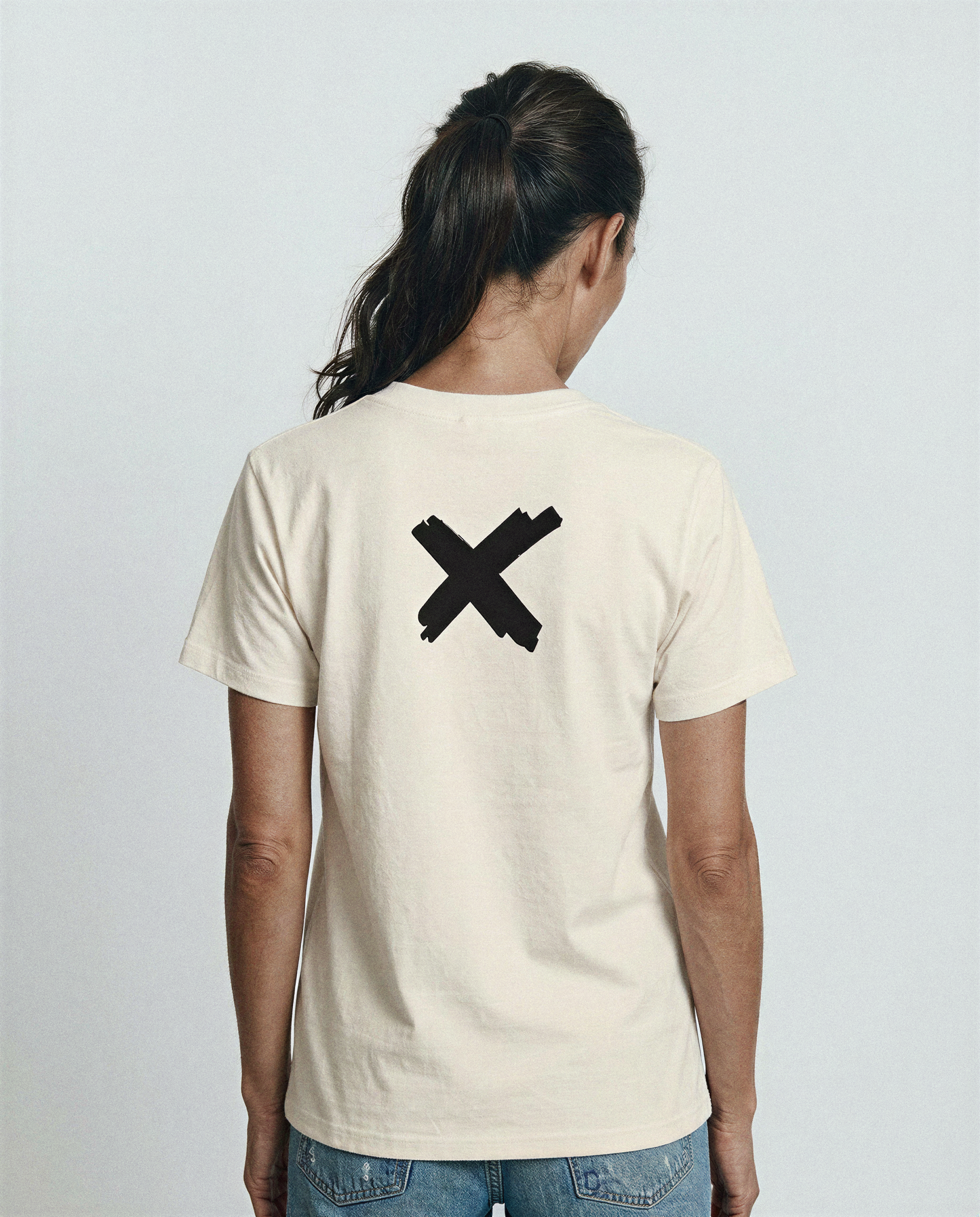 WMNS NDY T-SHIRT | RAW CROSS | ECRU